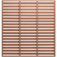 vidaXL Paneles para valla de jardín, material WPC, 180x180 cm, color marrón ()