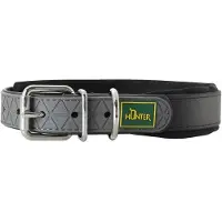 Hunter - Collar Convenience Comfort - Collares para perro size Halsumfang 42-50 cm - Breite 2,5 cm, negro