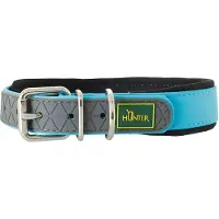 Hunter - Collar Convenience Comfort - Collares para perro size Halsumfang 42-50 cm - Breite 2,5 cm, turquoise