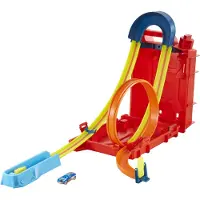 Hot Wheels Caja De Acrobacias Con Bidón De Combustible Ilimitado Para Constructor De Pistas