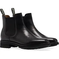 Ralph Lauren para hombre. 812754385001 Botines de piel Bryson negro (13 D), Plano, Ninguno, Casual, outlet 2026.