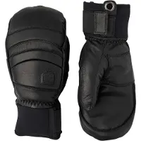 Hestra - Guantes de esquí - Mitt Fall Line Black/Black de Cuero - Talla 10 - Negro