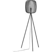 Eglo Romazzina, color negro, para sala de estar, acero, IP20, clase II, casquillo E27