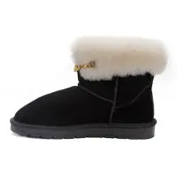 Gooce Botas de nieve 'Gertrude' oro / negro / blanco lana