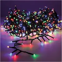 Kaemingk Luces LED para árbol de Navidad, color, 500 diodos, 11 metros, para uso interior y exterior