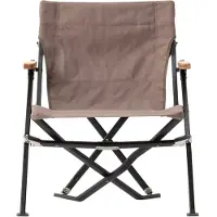 Snow Peak Luxury Low Beach Chair, gris