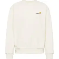 Carhartt WIP Sudadera 'American Script' beige / chocolate / amarillo