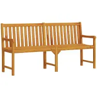 vidaXL : Banco de jardín de 180 cm, fabricado en madera de acacia maciza
