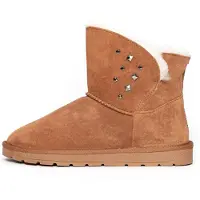 Gooce Botas de nieve 'Suzie' marrón claro / negro / plata