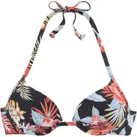 s.Oliver Top de bikini azul / coral / negro