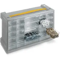 Terry Store-Age Poker, cajas para piezas pequeñas, gris, transparente, 405 mm, 150 mm, 240 mm, 765 mm