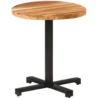 vidaXL Mesa redonda para bistró, , de madera maciza de acacia, diámetro 70 cm, altura 75 cm