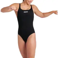 Arena Bañador de natación 'TEAM PRO SOLID' negro / blanco
