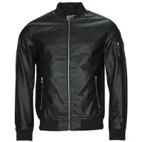 Jack & Jones Cazadora JJROCKY PU BOMBER hombre - Negro - EU L