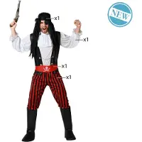 Atosa Disfraz De Hombre Pirate Stripes