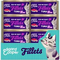 Edgard & Cooper - Wild Caught Pacific Filetes de Atún y Camarón - 24 x 70 g
