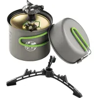 Optimus Crux Weekend Cook System 8021119, quemador de gas / juego de sartenes
