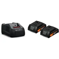 Fein Kit de inicio inalámbrico GBA 18 V / 2 baterías de 2,0 Ah + cargador GAL 1880CV - 92604244010