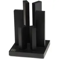 Yaxell Tower 39070 bloque magnético para 6 cuchillos, negro