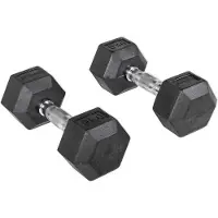 Olive Mancuerna Rubber Hex 9kg 2 Unidades