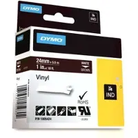 Dymo 1805424 IND Rhino cinta vinilo blanco sobre marrón 24 mm (original)