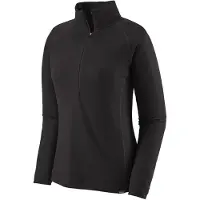 Patagonia - Women's Cap Midweight Zip Neck - Ropa interior fibra sintética size L, negro