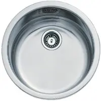 Teka ERC, Lavabo de encimera, Circular, Metal, Acero inoxidable, 1 lavabo, Circular