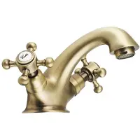 Hak Grifo para lavabo Sapho ANTEA, con juego de desagüe, color bronce