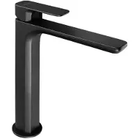 Hak Grifo para lavabo Sapho SPY, modelo alto, con caño de vertido de fundición alargado, color mate
