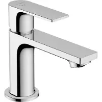 Hansgrohe Grifo monomando para lavabo Rebris E 80 CoolStart, sin tirador, cromo, 1 unidad.