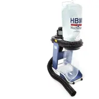 HBM Sistema de extracción de polvo 550 W con manguera y adaptadores