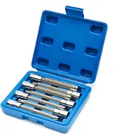 HBM Juego de vasos TORX D25 a D60 de 3/8 pulgadas de 7 piezas Profi