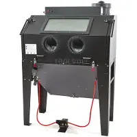HBM cabina de chorreado con extracción SBC 420/500 negra