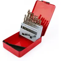 HBM Conjunto de brocas 1-10 x 0,5 mm HSS - 5% Cobalto