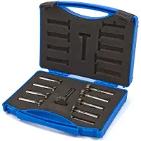 HBM Set de fresas T-slot HSS M-2 de 10 piezas