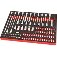HBM Inserto de espuma de 102 piezas de inbus, Torx, hexágono y ranura