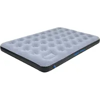 High Peak Colchón inflable de doble tamaño, modelo Comfort Plus 40025 (gris/azul)