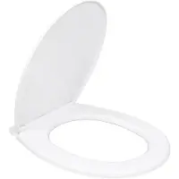 EDM Tapa para inodoro, modelo 01512, color blanco, fabricada en PVC