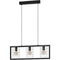 Eglo Jubily, Festmontage: Negro, acero, zinc, negro, plateado, acero, negro, para interiores