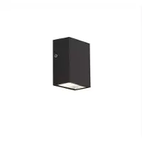 Faro 70566N, aplique de pared para exteriores, gris oscuro, aluminio, IP44, Clase I, 4W