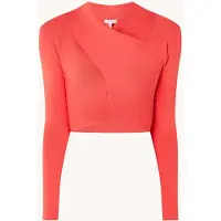 Reiss Elsie Long-sleeved Top — Coral Talla: M | Manga Larga Outlet | Mujer | Naranja