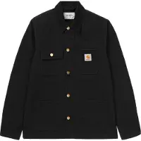 Carhartt WIP - Chaquetas - Michigan Coat Canvas Black / Black Rinsed de Algodón - Talla M - Negro