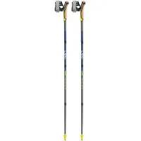 LEKI - Traveller FX.One Carbon - Bastones para marcha nórdica size 125 cm, gris/amarillo