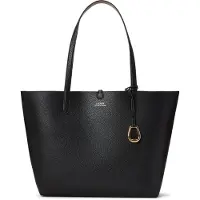 Ralph Lauren para mujer. 431795329001 Bolso reversible Tote Medium negro (OSFA), Casual, Poliuretano, outlet 2026