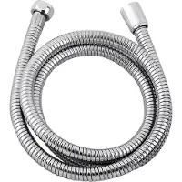 EDM Manguera de acero inoxidable para ducha. 1,75 metros. Color: cromo (empaquetada). Marca: