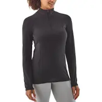 Patagonia - Women's Capilene Thermal Weight Zip Neck - Ropa interior fibra sintética size S, negro