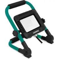 Vonroc Foco de trabajo LED 30W - Plegable - Inclinable | Gran ángulo de luz