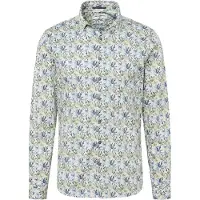 No-excess Shirt Stretch Allover Printed Light Green Talla: S | Camisas Casuales Outlet | Hombre | Verde