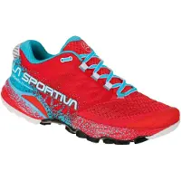 La Sportiva - Zapatillas de trail - Akasha II Woman Hibiscus/Malibu Blue - Talla 37,5 - Rojo
