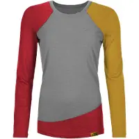 Grüezi Bag - Women's Woodwool Longsleeve Lady Phillippa - Camiseta de merino size L, gris